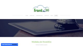 
                            4. Login - Front2Go - Software para hoteles