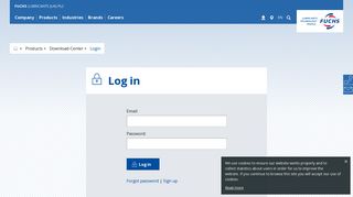 
                            12. Login | FUCHS LUBRICANTS (UK) PLC