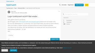 
                            4. Login funktioniert nicht!!!! Mal wieder... | Bayernwerk