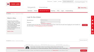 
                            1. Login für Abo-Inhaber - Wiener Linien Online Shop