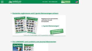 
                            6. Login für Abonnenten und Gratis User - Landwirt.com