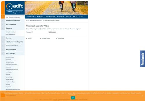 
                            13. Login für Aktive | ADFC Region Hannover