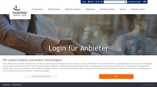 
                            1. Login für Anbieter - hirschfeld.de