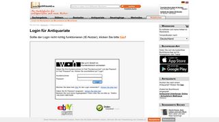 
                            1. Login für Antiquariate und Buchhändler bei Buchfreund