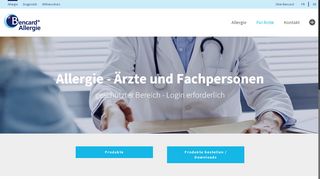 
                            9. Login für Ärzte und Fachpersonen - geschützter Bereich | Bencard AG