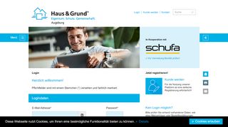 
                            9. Login für Kunden - Haus & Grund Augsburg