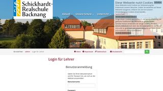
                            7. Login für Lehrer - Schickhardt-Realschule Backnang