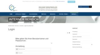 
                            13. Login für LehrerInnen - Mulvany Berufskolleg