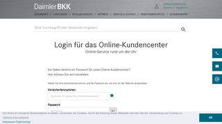 
                            11. Login für Mitglieder - Daimler BKK