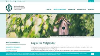 
                            4. Login für Mitglieder der WbG Kiel-Ost