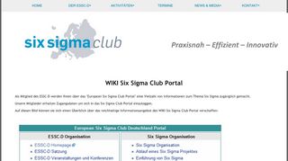 
                            10. Login für Mitglieder - European Six Sigma Club Deutschland e.V.