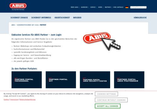 
                            2. Login für registrierte ABUS Händler und Partner