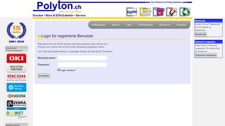 
                            9. Login für registrierte Benutzer - Polyton GmbH