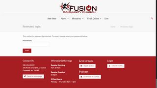 
                            11. login | Fusion Community Church