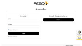 
                            1. Login - Fussball Shop - Geomix