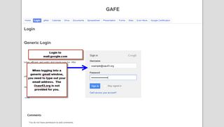 
                            2. LOGIN - GAFE - Google Sites