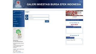 
                            9. Login - GALERI INVESTASI | BURSA EFEK INDONESIA