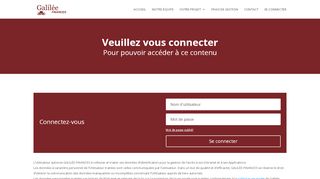 
                            6. Login | Galilée Finances
