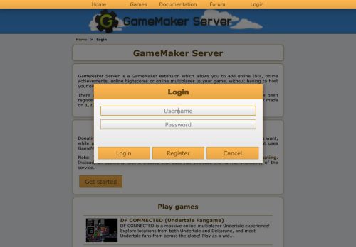 
                            3. Login - GameMaker Server