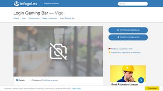 
                            5. Login Gaming Bar — Bar en Vigo - Infogal