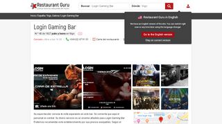 
                            10. Login Gaming Bar, Vigo - Carta del restaurante y opiniones