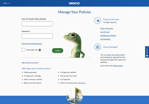 
                            6. Login - GEICO Online Service Center, Car Insurance, Auto Insurance