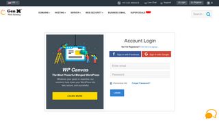 
                            9. Login - Gen X Web Hosting