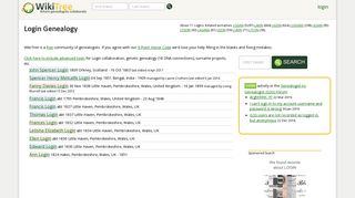 
                            2. Login Genealogy | WikiTree FREE Family Tree