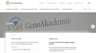 
                            3. Login | GenoAkademie