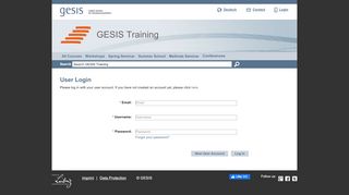 
                            12. Login - GESIS Training Courses