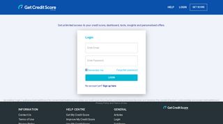 
                            5. Login - Get Your Credit Score | 100% Free, Easy and Online!