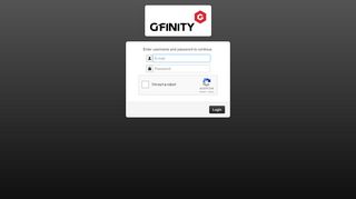 
                            4. Login :: Gfinity Admin