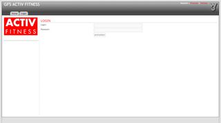 
                            2. Login - gfs activ fitness