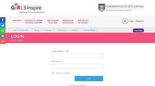 
                            11. Login | GIRLS Inspire - Learning for empowerment