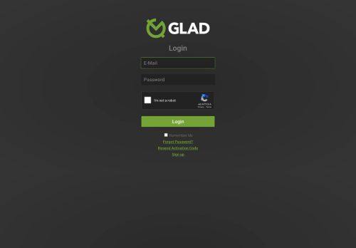 
                            2. Login - GLAD.network