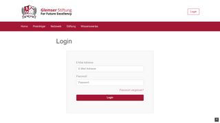 
                            2. Login - Glemser Stiftung