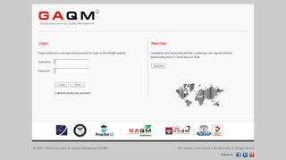 
                            1. Login - Global Association for Quality Management (GAQM ...