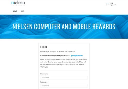 
                            5. Login: Global Options - Nielsen Rewards