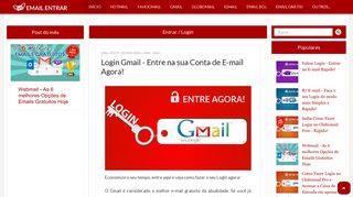 
                            9. Login Gmail - Entre na sua Conta de E-mail Agora! - Email Entrar