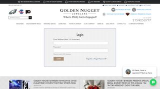 
                            8. Login - Golden Nugget Jewelers