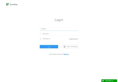 
                            4. Login - Good Day - Inspiring work management