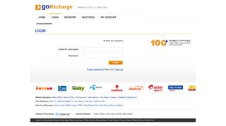 
                            4. Login - goRecharge