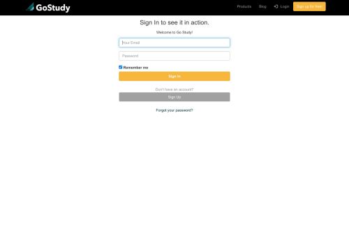 
                            4. Login - GoStudy.io