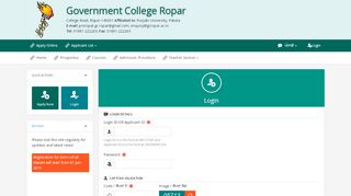 
                            1. Login - Government College Ropar