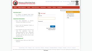 
                            6. Login - Government of Nagaland :: Official Portal
