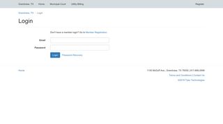 
                            10. Login - Grandview, TX - Municipal Online Services