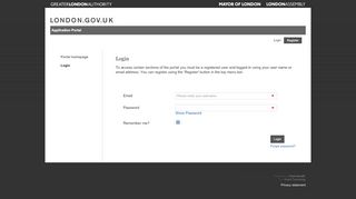 
                            9. Login - Greater London Authority
