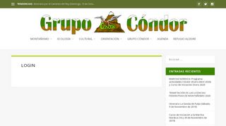 
                            7. Login | Grupo Condor