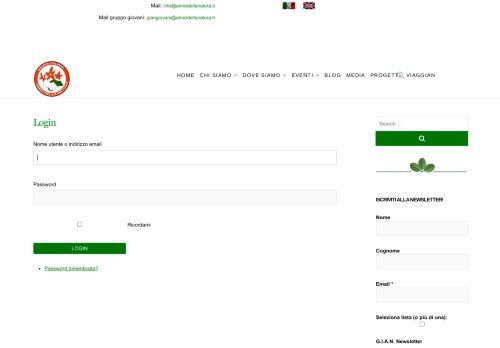 
                            7. Login | Gruppo Italiano Amici della Natura