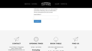 
                            11. login - Guinness Tavern Salou - Great Authentic Homemade Irish Food